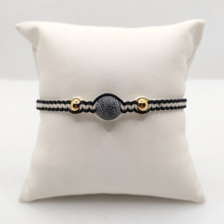 Bransoletka makramowa z agatem